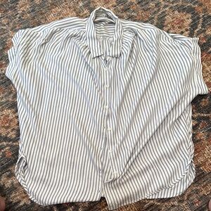 Madewell Blue and White Striped Shirt